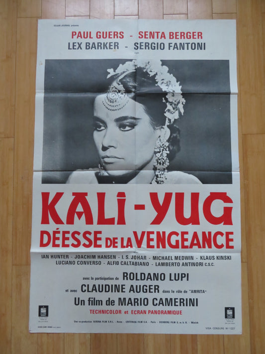 KALI-YUG, GODDESS OF VENGEANCE FRENCH POSTER PAUL GUERS CATHERINE TALBOT 1963