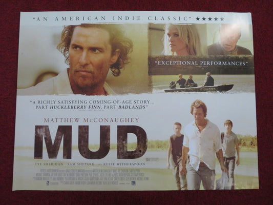 MUD UK QUAD (30"x 40") ROLLED POSTER MATTHEW MCCONAUGHEY TYE SHERIDAN 2012