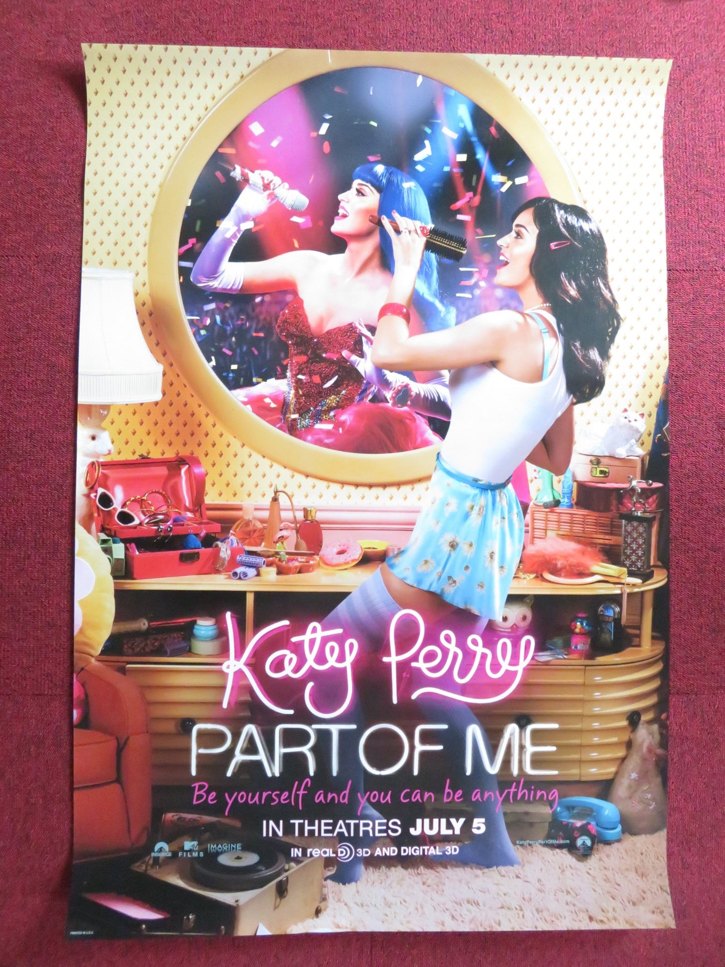 PART OF ME US ONE SHEET ROLLED POSTER KATY PERRY 2012