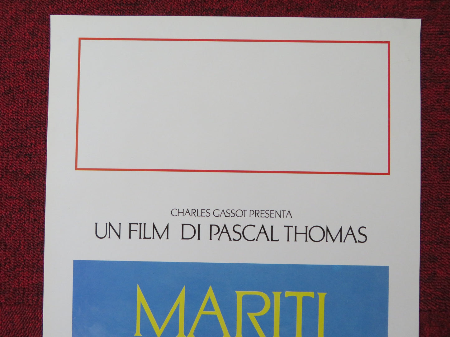 MARITI MOGLI AMANTI ITALIAN LOCANDINA POSTER JEAN-FRANCOIS STEVENIN MONCUR 1989