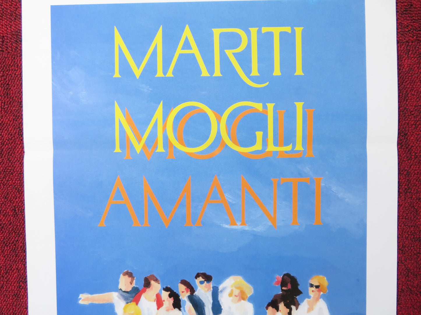 MARITI MOGLI AMANTI ITALIAN LOCANDINA POSTER JEAN-FRANCOIS STEVENIN MONCUR 1989