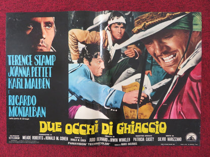 BLUE - A ITALIAN FOTOBUSTA POSTER TERENCE STAMP JOANNA PETTET 1968