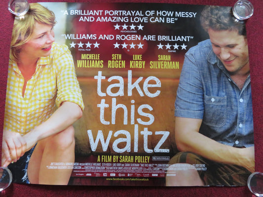 TAKE THIS WALTZ UK QUAD (30"x 40") ROLLED POSTER SETH ROGEN M. WILLIAMS 2011