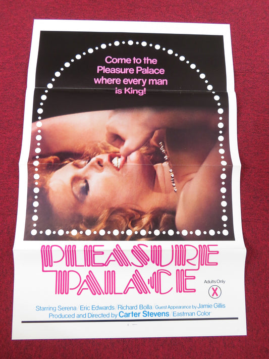 PLEASURE PALACE US TRI FOLDED ONE SHEET ROLLED POSTER SERENA ERIC EDWARDS 1979