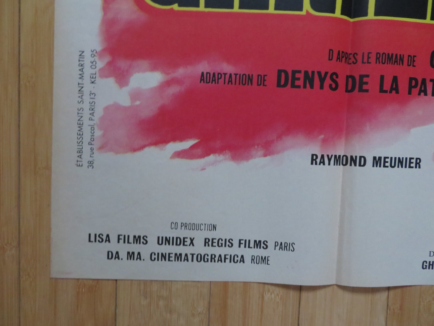 BELLS WITHOUT JOY FRENCH GRANDE POSTER DANY CARREL RAYMOND PELLEGRIN 1962