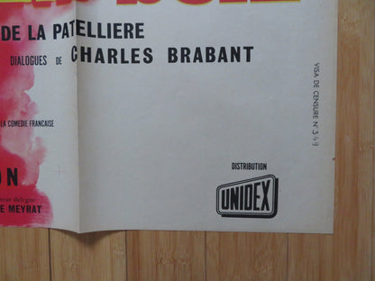 BELLS WITHOUT JOY FRENCH GRANDE POSTER DANY CARREL RAYMOND PELLEGRIN 1962