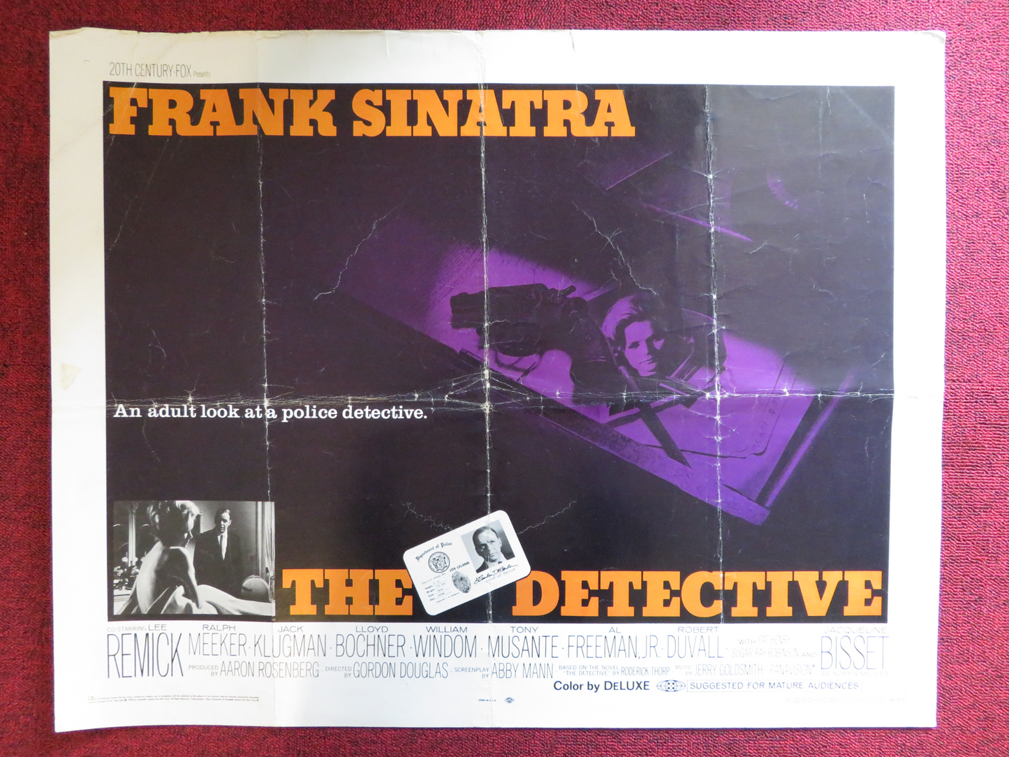 THE DETECTIVE US HALF SHEET (22"x 28") POSTER FRANK SINATRA LEE REMICK 1968