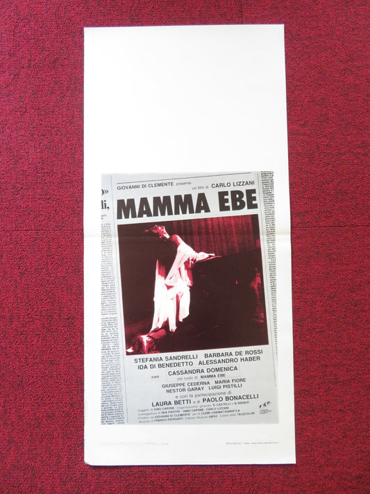 MAMMA EBE ITALIAN LOCANDINA POSTER CASSANDRA DOMENICA STEFANIA SANDRELLI 1985