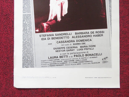 MAMMA EBE ITALIAN LOCANDINA POSTER CASSANDRA DOMENICA STEFANIA SANDRELLI 1985