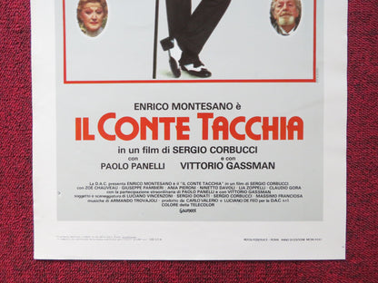 IL CONTE TACCHIA ITALIAN LOCANDINA POSTER ENRICO MONTESANO VITTORIO GASSMAN 1982