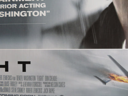 FLIGHT UK QUAD (30"x 40") ROLLED POSTER DENZEL WASHINGTON DON CHEADLE 2012