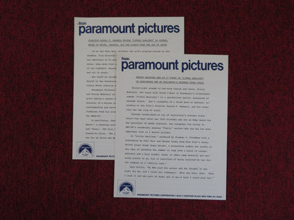 LITTLE DARLINGS PRESSKIT PARAMOUNT PICTURES TATUM O'NEAL KRISTY MCNICHOL 1980