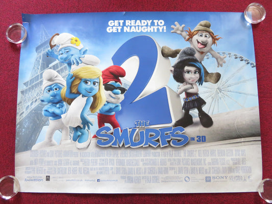 THE SMURFS 2 UK QUAD (30"x 40") ROLLED POSTER HANK AZARIA 2013