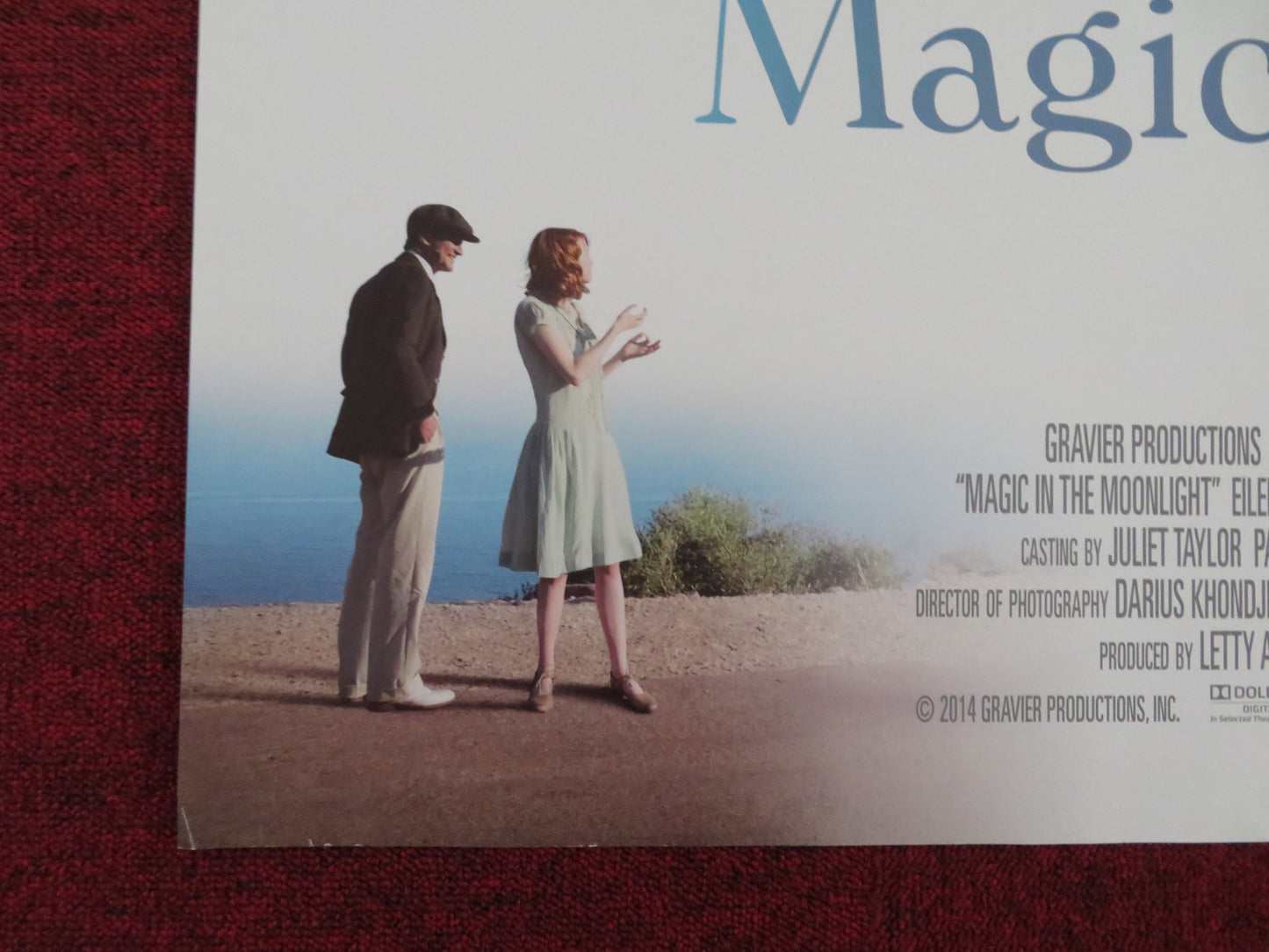 MAGIC IN THE MOONLIGHT UK QUAD (30"x 40") ROLLED POSTER WOODY ALLEN 2014