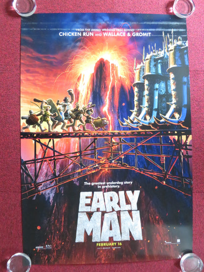 EARLY MAN US ONE SHEET ROLLED POSTER EDDIE REDMAYNE TOM HIDDLESTON 2018