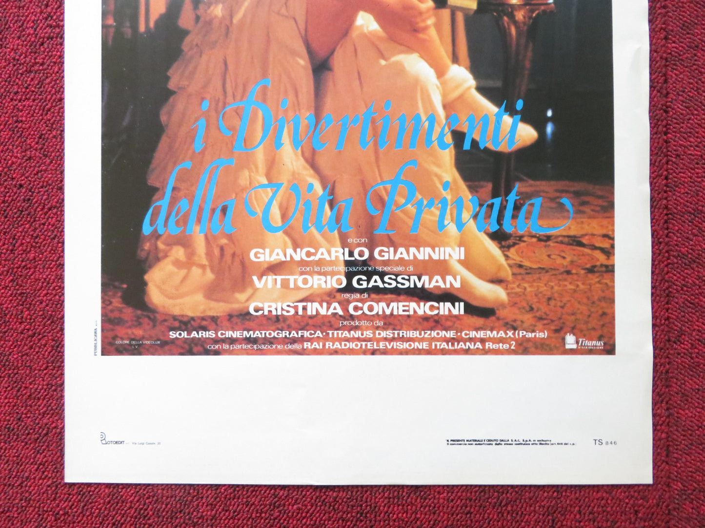 I DIVERTIMENTI DELLA VITA PRIVATA ITALIAN LOCANDINA POSTER DELPHINE FOREST 1990