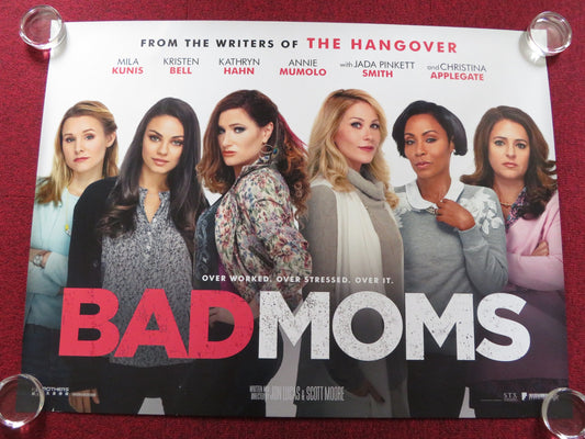 BAD MOMS UK QUAD (30"x 40") ROLLED POSTER MILA KUNIS KRISTEN BELL 2016