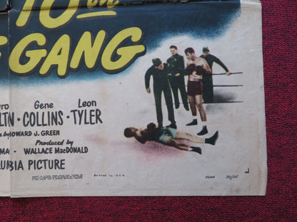 MILITARY ACADEMY WITH THAT TENTH AVENUE GANG FOLDED US ONE SHEET POSTER 1950