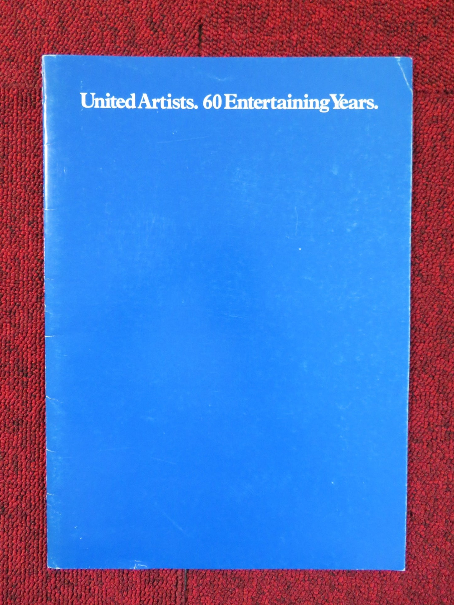 UNITED ARTISTS 60 ENTERTAINING YEARS 1979 MOVIE BROCHURE MGM LORIMAR