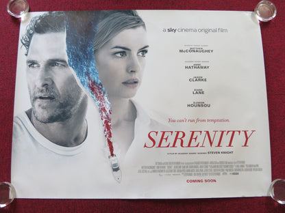 SERENITY UK QUAD (30"x 40") ROLLED POSTER MATTHEW MCCONAUGHEY ANNE HATHAWAY 2019