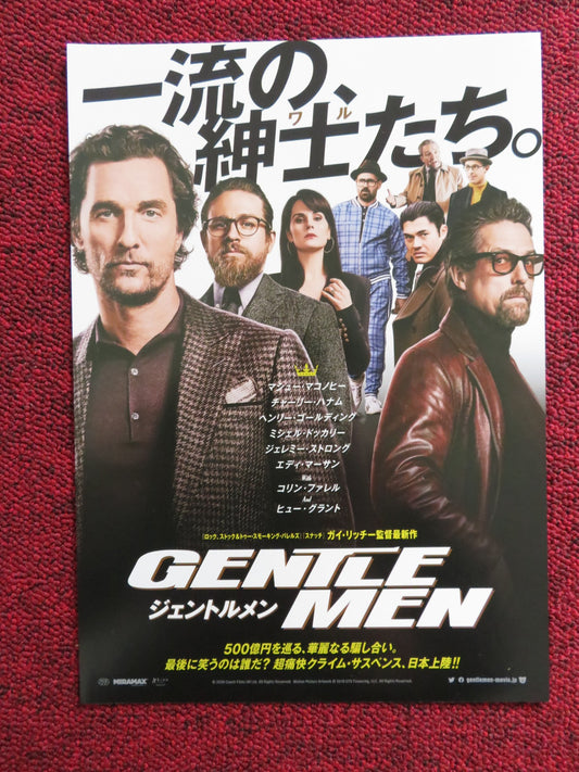 GENTLEMEN JAPANESE CHIRASHI (B5) POSTER GUY RITCHIE MATTHEW MCCONAUGHEY 2019