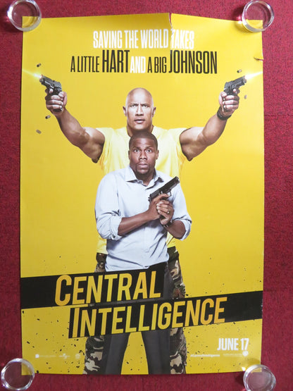 CENTRAL INTELLIGENCE US ONE SHEET ROLLED POSTER DWAYNE JOHNSON KEVIN HART 2016