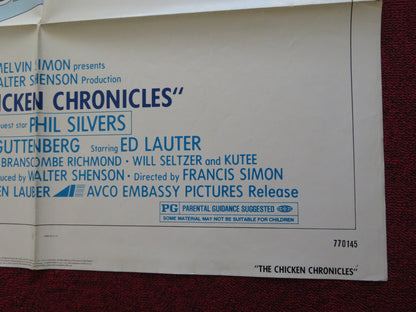 THE CHICKEN CHRONICLES FOLDED US ONE SHEET POSTER STEVEN GUTTENBERG 1977