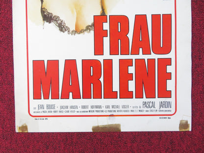 FRAU MARLENE ITALIAN LOCANDINA POSTER PHILIPPE NOIRET ROMY SCHNEIDER 1975