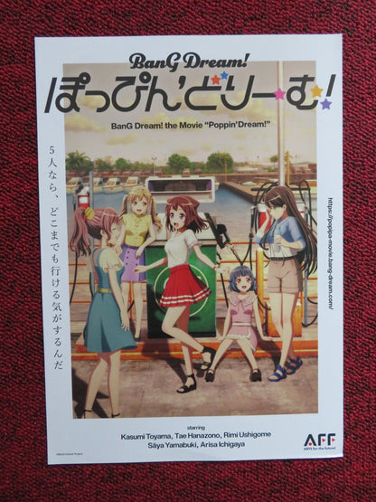 BANG DREAM! POPPIN' DREAM JAPANESE CHIRASHI (B5) POSTER MASANORI UETAKA 2022