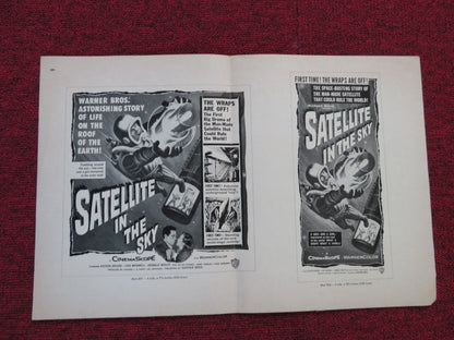 SATELLITE IN THE SKY FOLDED PRESS BOOK CUT WARNER BROS. KIERON MOORE 1956