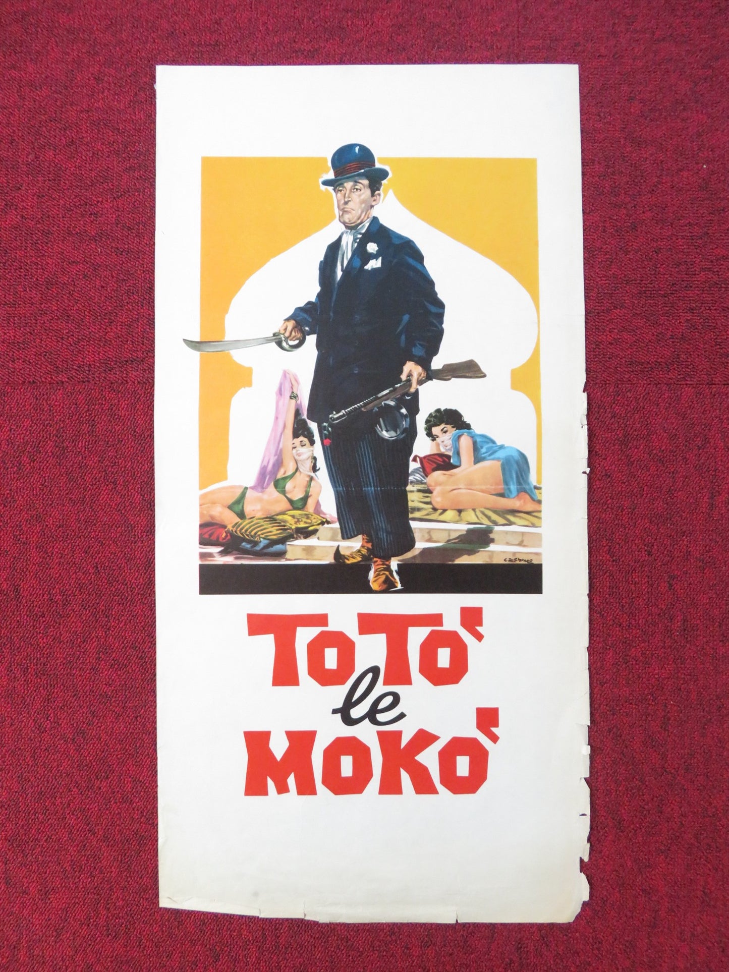 TOTO LE MOKO ITALIAN LOCANDINA POSTER TOTO GIANNA MARIA CANALE