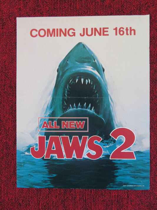 JAWS 2 MINI POSTER ROY SCHEIDER LORRAINE GRAY 1978