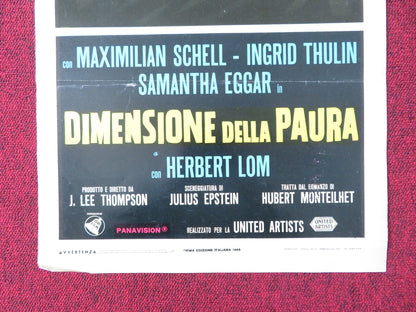 RETURN FROM THE ASHES ITALIAN LOCANDINA POSTER MAXIMILIAN SCHELL I. THULIN 1965