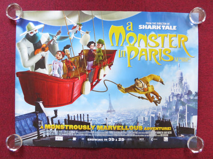 MONSTER IN PARIS UK QUAD (30"x 40") ROLLED POSTER MATTIEU CHEDID V. PARADIS 2011