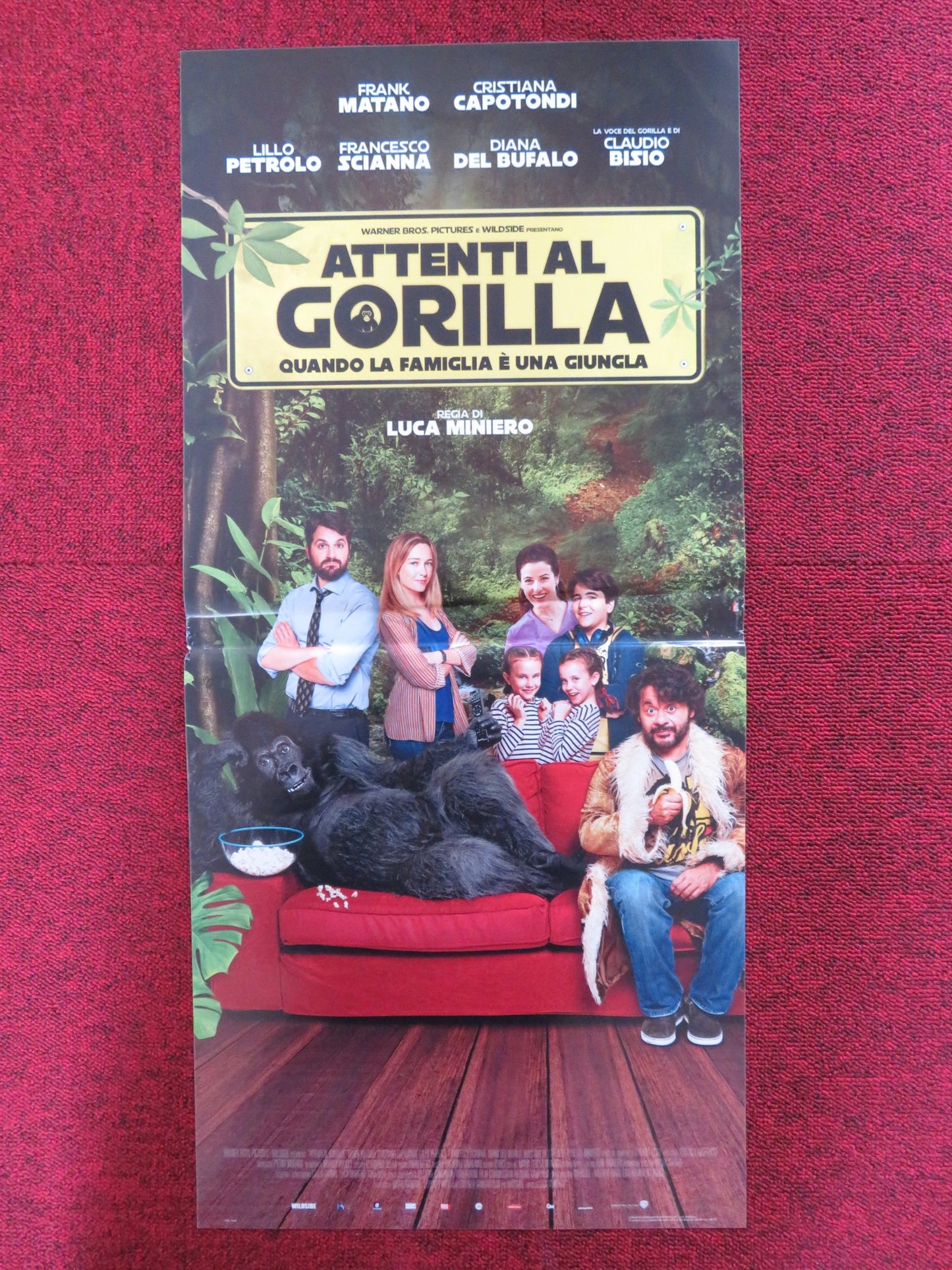 ATTENTI AL GORILLA ITALIAN LOCANDINA POSTER F. MATANO CRISTIANA CAPOTONDI 2019