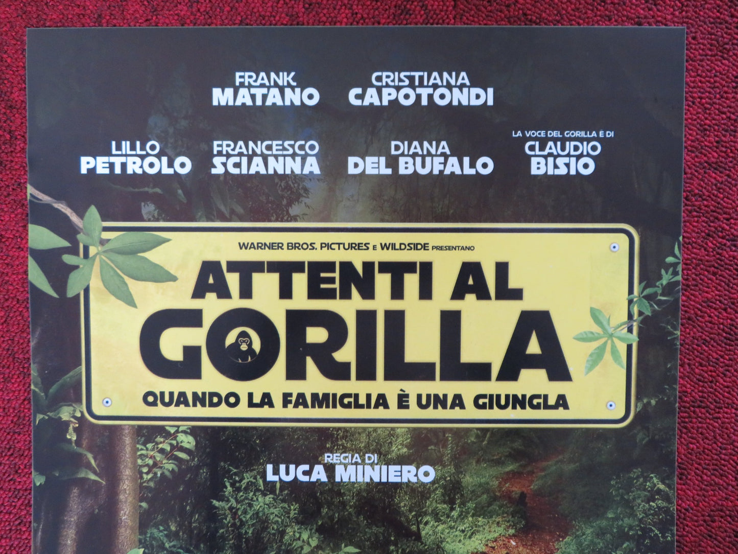 ATTENTI AL GORILLA ITALIAN LOCANDINA POSTER F. MATANO CRISTIANA CAPOTONDI 2019