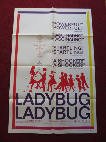 LADYBUG LADYBUG FOLDED US ONE SHEET POSTER WILLIAM DANIELS JANE CONNELL 1964