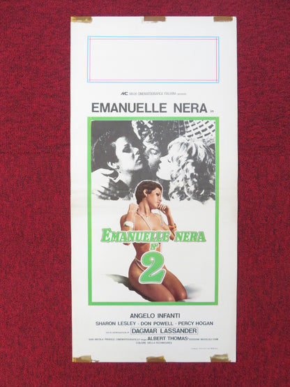 EMANUELLE NERA NO. 2 ITALIAN LOCANDINA POSTER ANGELO INFANTI S. LASRI 1976