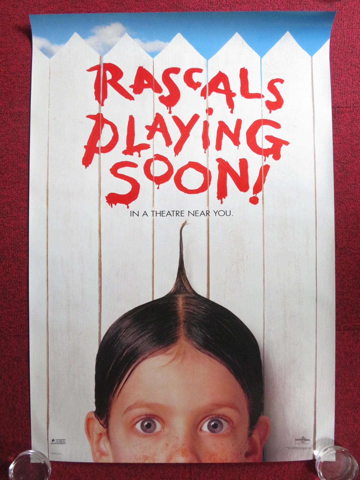 THE LITTLE RASCALS US ONE SHEET ROLLED POSTER TRAVIS TEDFORD KEVIN J. WOODS 1994