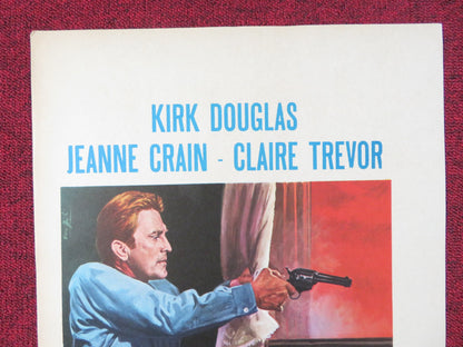 MAN WITHOUT A STAR ITALIAN LOCANDINA POSTER KIRK DOUGLAS JEANNE CRAIN 1955