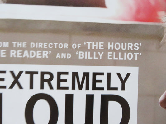 EXTREMELY LOUD & INCREDIBLY CLOSE UK QUAD (30"x 40") ROLLED POSTER T. HANKS 2011