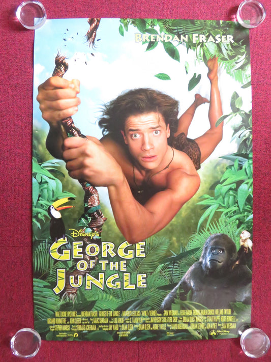 GEORGE OF THE JUNGLE US ONE SHEET ROLLED POSTER BRENDAN FRASER LESLIE MANN 1997