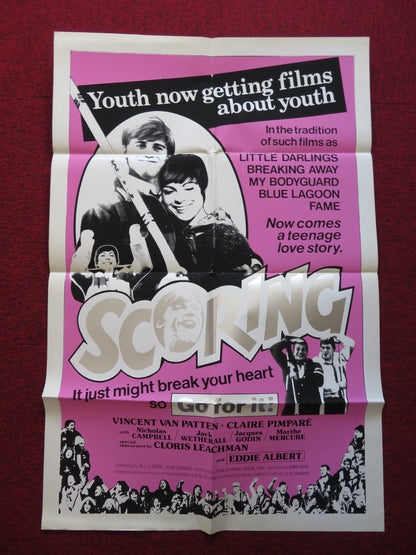 SCORING FOLDED US ONE SHEET POSTER VINCENT VAN PATTEN CLAIRE PIMPARE 1981