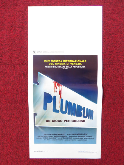 PLUMBUM, OR DANGEROUS GAME ITALIAN LOCANDINA POSTER ANTON ANDROSOF 1989