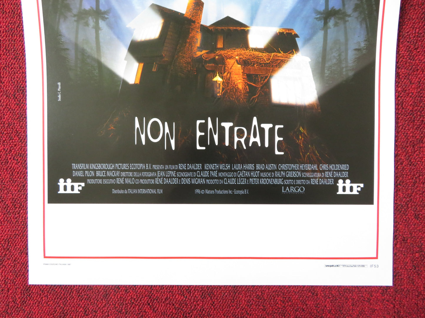 HABITAT - NON ENTRATE ITALIAN LOCANDINA POSTER BALTHAZAR GETTY TCHEKY KARYO 1997