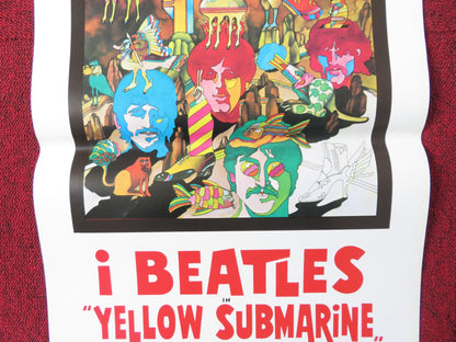 YELLOW SUBMARINE ITALIAN LOCANDINA POSTER THE BEATLES LENNON MCCARTNEY 1980s