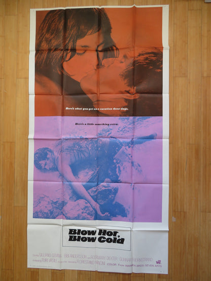 BLOW HOT, BLOW COLD US 3 SHEET POSTER GUILIANO GEMMA BIBI ANDERSSON 1969