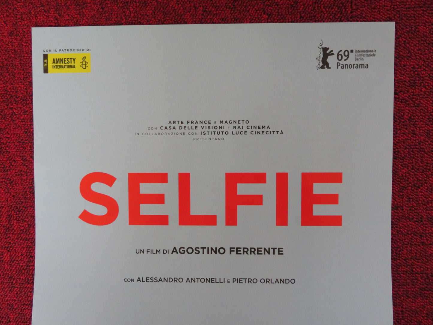 SELFIE ITALIAN LOCANDINA POSTER ALESSANDRO ANTONELLI PIETRO ORLANDO 2019