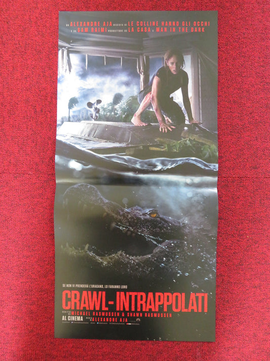 CRAWL ITALIAN LOCANDINA POSTER KAYA SCODELARIO BARRT PEPPER 2019