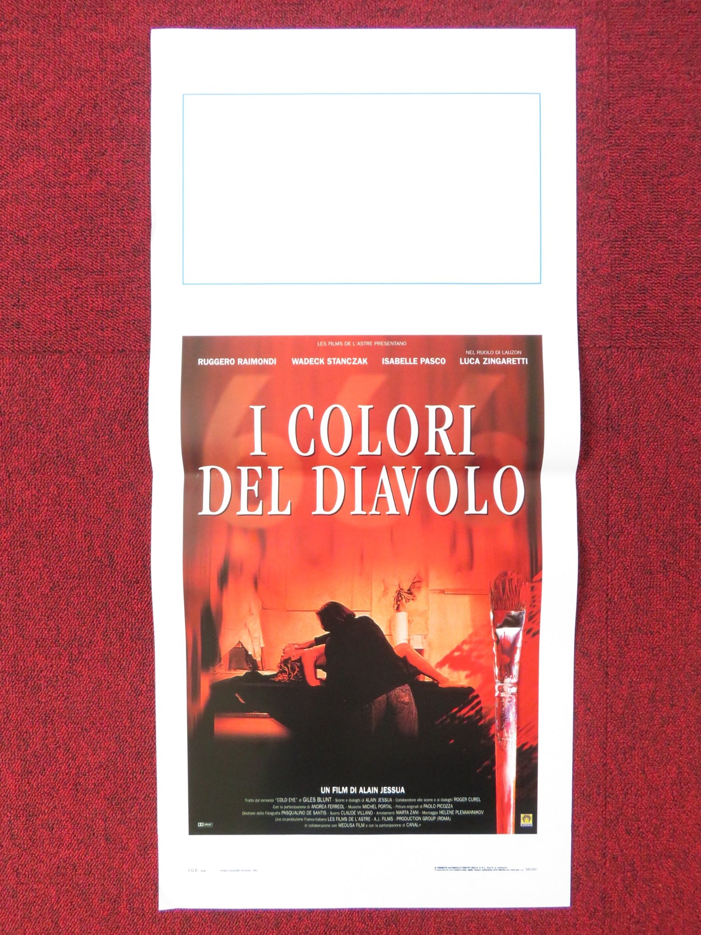 THE COLOURS OF THE DEVIL ITALIAN LOCANDINA POSTER RUGGERO RAIMONDI 1997